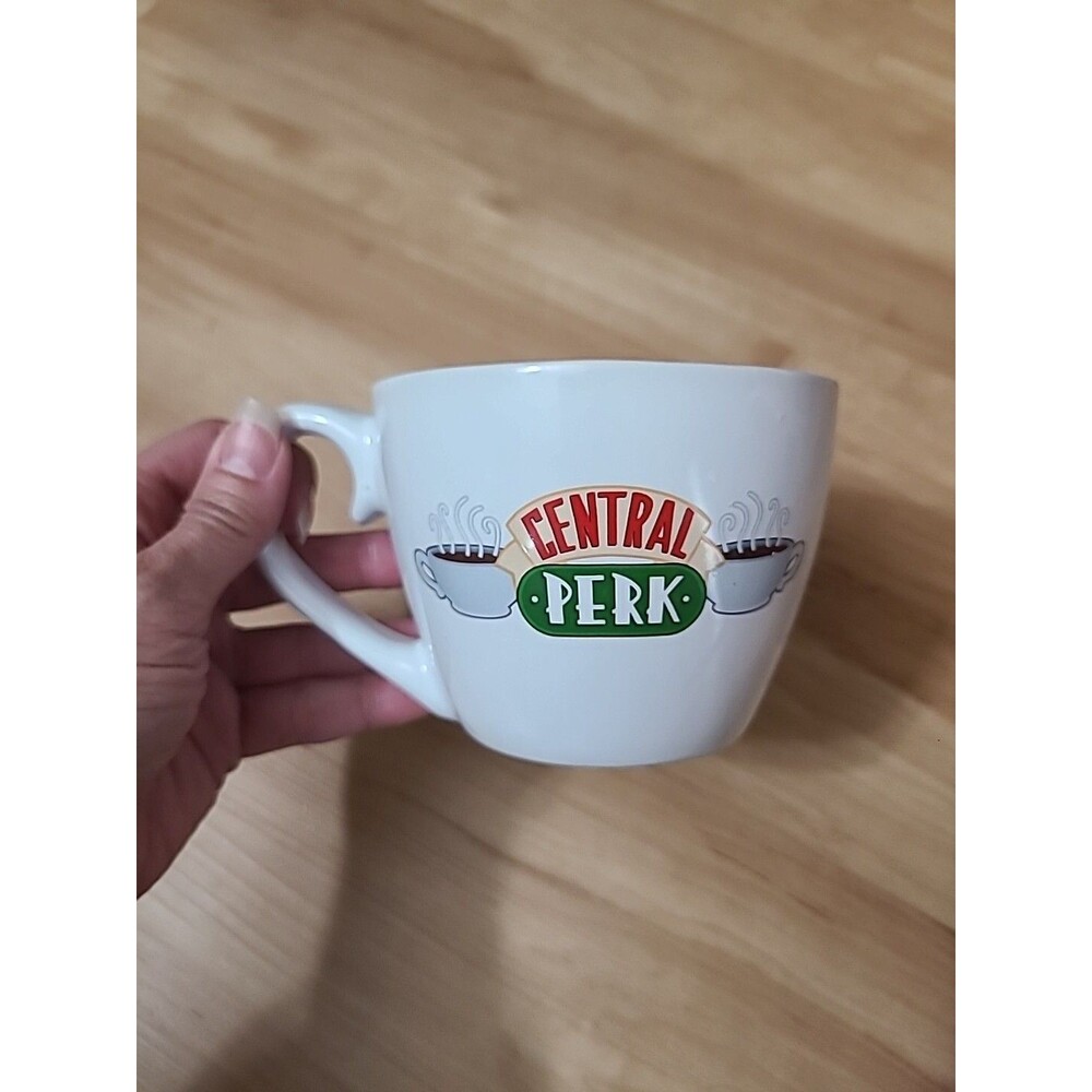 Friends Central Perk Coffee Mug White & Green NBC TV Show